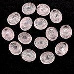Load image into Gallery viewer, Natural Rose Quartz Carved Evil Eye Beads, Evil Eye Charm Beads For Jewelry Making, Carving Beads, 12X10 MM, Carved Eye Shape Charm Beads