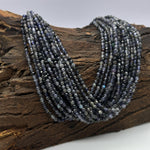 Load image into Gallery viewer, Faceted Iolite Beads: 4mm Round Blue Gemstone Strand, 13 Inch