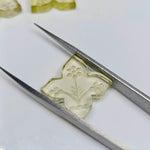 Load image into Gallery viewer, 1,2,3,4 Pcs Natural lemon quartz Hand Carved Flower Shape, Carved Flower Shape Gemstone For Jewellery, Flower Shape Gemstone, 14mm