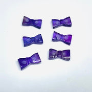 2,3,4,5 Pcs Natural Blue Amethyst  Hand Carved Bow Shape, Bow Shape Gemstone for Jewlery, Bow Shape Gemstone, 12X6 mm