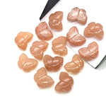 Load image into Gallery viewer, Natural Peach Moonstone Butterfly Shape Beads, Moonstone Hand Carved Butterfly Briolettes, Gemstone Carvings, 13 MM, Loose Butterfly Charms