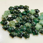 Load image into Gallery viewer, Amazing Natural Emerald Smooth Star Beads, Faceted Hand Carved Star Shape Briolettes, Green Emerald Star Charm For Jewelry Making, 10 MM
