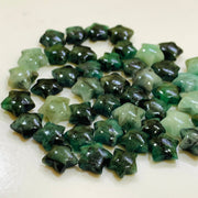 Amazing Natural Emerald Smooth Star Beads, Faceted Hand Carved Star Shape Briolettes, Green Emerald Star Charm For Jewelry Making, 10 MM