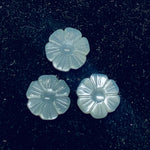 Load image into Gallery viewer, 2,3,4,5 Pcs Natural Grey Moonstone Hand Carved Flower Shape, Carved Flower Shape Gemstone For Jewellery, Flower Shape Gemstone, 12 mm