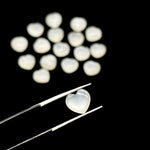 Load image into Gallery viewer, Natural White Moonstone Heart Shape Briolette's, Smooth Heart Shape Beads, Hand Carved Gemstones, Jewelry and Craft Wholesale Beads 8 MM