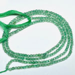 Load image into Gallery viewer, Green Strawberry Gemstone Beads: 3mm Faceted Box Shape, 6" Strand