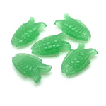 Load image into Gallery viewer, Pretty Green Chalcedony Fish Carving, Hand Carved Fish Shape Gemstone, 17X26 MM, Feminine Energy Fish Charm, Healing Crystal Fish Beads