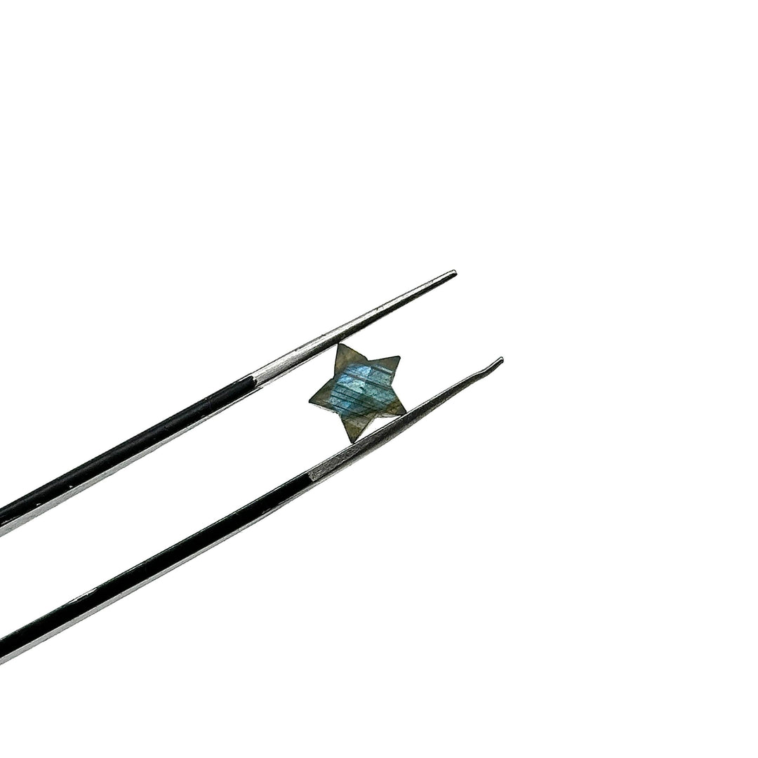 AAA Flashy Labradorite Star Shape Briolette's, Natural Labradorite Star Gemstone Beads, Faceted Labradorite Star Beads, Mini Charms 8 MM