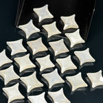 Load image into Gallery viewer, White Moonstone Ninja Star Shape Carving Beads, Ninja Star Shape Gemstone Beads, 11X15 MM Jewelry Making Moonstone Star Shape Briolettes