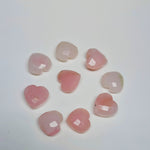Load image into Gallery viewer, Natural Pink Opal Heart Shape Gemstone Beads, Hand Carved Faceted Heart Gemstone, Heart Briolettes, Loose Gemstone For Jewelry Making 8 MM
