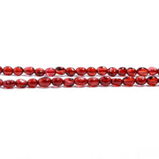 Natural Garnet Oval Shape Beads, AAA Red Garnet Smooth Oval Beads, 4 MM Oval Beads, Wholesale Jewelry Making Beads, 4 Inch Strand