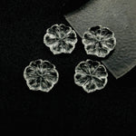Load image into Gallery viewer, Natural Crystal Quartz Flower Shape Carved Gemstone, Flower Shape Carving, Carved Gemstone For Jewlery 17 mm, Craft Making Flower Charm