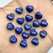 Natural Lapis Lazuli Heart Shape Briolettes, Blue Lapis Smooth Heart Shape Beads, Hand Carved Gemstone, Jewelry Making Loose Charms, 10 MM