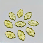 Load image into Gallery viewer, 1,2,3,4,5 pcs 100% Natural Lemon Quartz Flower Shape Carved Gemstone, Flower Shape Carving, Carved Gemstone For Jewellery 20X12 mm