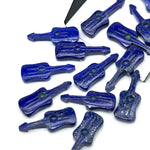 Load image into Gallery viewer, Little Lapis Lazuli Guitar Shape Beads, Natural Lapis Guitar Shape Hand Carved Gemstone, 26 MM, Miniature Guitar Gemstone, Tiny Charms