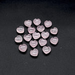 Load image into Gallery viewer, Mini Rose Quartz Heart Shape Beads, Natural Rose Quartz Smooth Heart Beads, Jewelry Making Plain Pink Heart Gemstone Briolette's, 8 MM