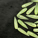 Load image into Gallery viewer, Green Chalcedony Long Drop Shape Briolette's, Faceted Teardrop Beads, 7X30 MM Green Color Drops for Earring Making, Loose Drops on Wholesale