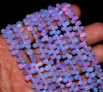 Load image into Gallery viewer, Lavendar Ethiopian Opal Drop Shape Beads, AAA Fire Ethiopian Opal Smooth Drop Beads, 4-6 MM Jewelry Making Gemstone Beads