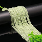 Load image into Gallery viewer, Natural Prehnite Round Beads, Green Prehnite Micro Faceted Round Beads, Loose Crystal Beads for Jewelry Making, 13 Inches, 2-2.5 MM