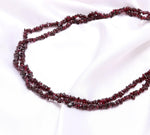 Load image into Gallery viewer, Genuine Garnet Uncut Beads Strand, AAA Garnet Chips Beads for Jewelry Making, 16" Inch Garnet Uncut Chip Beads, Freeform Uncuts