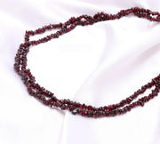 Genuine Garnet Uncut Beads Strand, AAA Garnet Chips Beads for Jewelry Making, 16