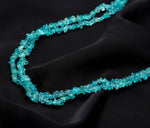 Load image into Gallery viewer, Natural Neon Apatite Uncut Beads Strand, Apatite Chips Beads for Jewelry Making, 16" Inch Uncut Chip Beads, Freeform Uncuts