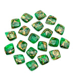 Load image into Gallery viewer, Mohave Green Copper Turquoise Leaf Shape Beads, Turquoise Faceted Leaf Briolette's, Jewelry Making Green Leaves  10X12 mm, Carving Beads