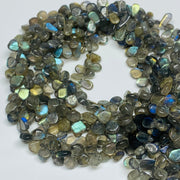 AAA Quality 100% Natural Labradorite Heart Shape Beads Strand, 8