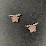 Load image into Gallery viewer, 2 pcs Natural Pink Opal Star Shape Gemstone Jewellery Making Charm With 925 Silver, Pendant Charms, Jewellery Making Beads 10 mm (Approx)