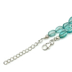 Load image into Gallery viewer, Dainty Sky Apatite Beaded Necklace, Natural Apatite Gemstone Necklace, Sterling Silver Jewelry, Sky Apatite Handmade Jewelry, Gift for her