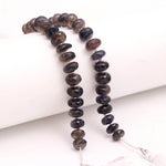 Load image into Gallery viewer, Natural Iolite Rondelle Shape Beads, Blue Iolite Faceted Gemstone Beads, 9 - 11 MM AAA Iolite Beads for Jewelry Making 4 Inch Strand