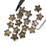 Load image into Gallery viewer, Natural Smokey Quartz Star Shape Briolettes, AAA Brown Quartz Faceted Star Beads, Wholesale Loose Beads for Jewelry, 12 MM, Star Crystals