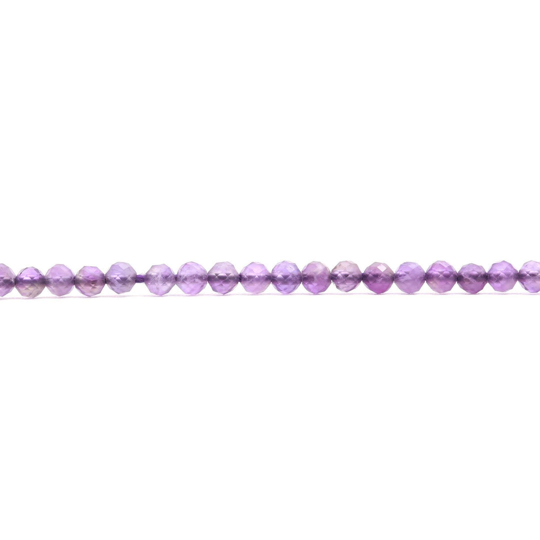 Purple Amethyst Round Beads, Natural Amethyst Micro Faceted Round Beads, Jewelry Making Loose Gemstone Beads 2-2.5 MM