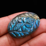 Load image into Gallery viewer, Flashy Labradorite Carving, Mughal Carving Labradorite Stone, Jewelry Making &amp; Crystal Gifts, 23X35 MM