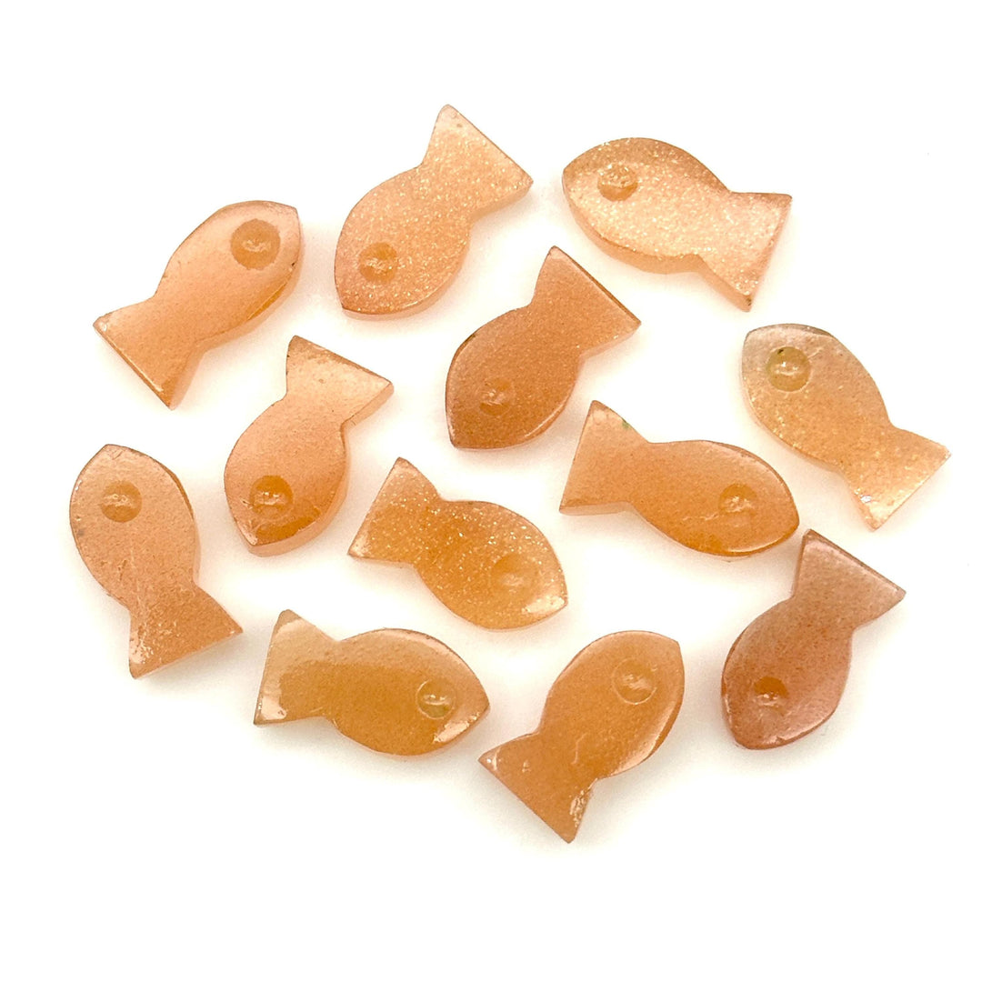 Natural Peach Moonstone Fish Charm, Fancy Fish Shape Carved Gemstone, 7X14 MM Loose Gemstone Fishes, Rare Fish Charms for Jewelry Making