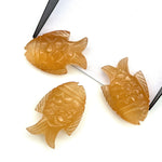 Load image into Gallery viewer, Natural Peach Moonstone Fish Carving Gemstone, Hand Carved Fish Gemstone, Jewelry Making Gemstones, 17X26 MM Fish Charm, Carved Crystal