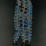 Load image into Gallery viewer, AAA quality Natural Rainbow Moonstone Pear Shape beads, 6.5 " inch strand, Rainbow Moonstone Pear Shape gemstone for Jewellery