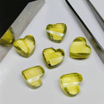 Load image into Gallery viewer, 2,3,4,5,6 pcs 100% Natural Lemon quartz  twisted heart Shape Carved Gemstone, Loose Gemstone, fancy Shape Gemstone, Carved Gemstone 12 mm