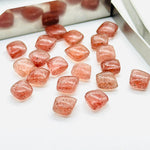 Load image into Gallery viewer, 2,3,4,5,6Pcs Natural pink strawberry smooth fancy Shape jewelry Making Loose Gemstone,smooth Gemstone brioletts Gemstone for Jewelry 8X10mm.