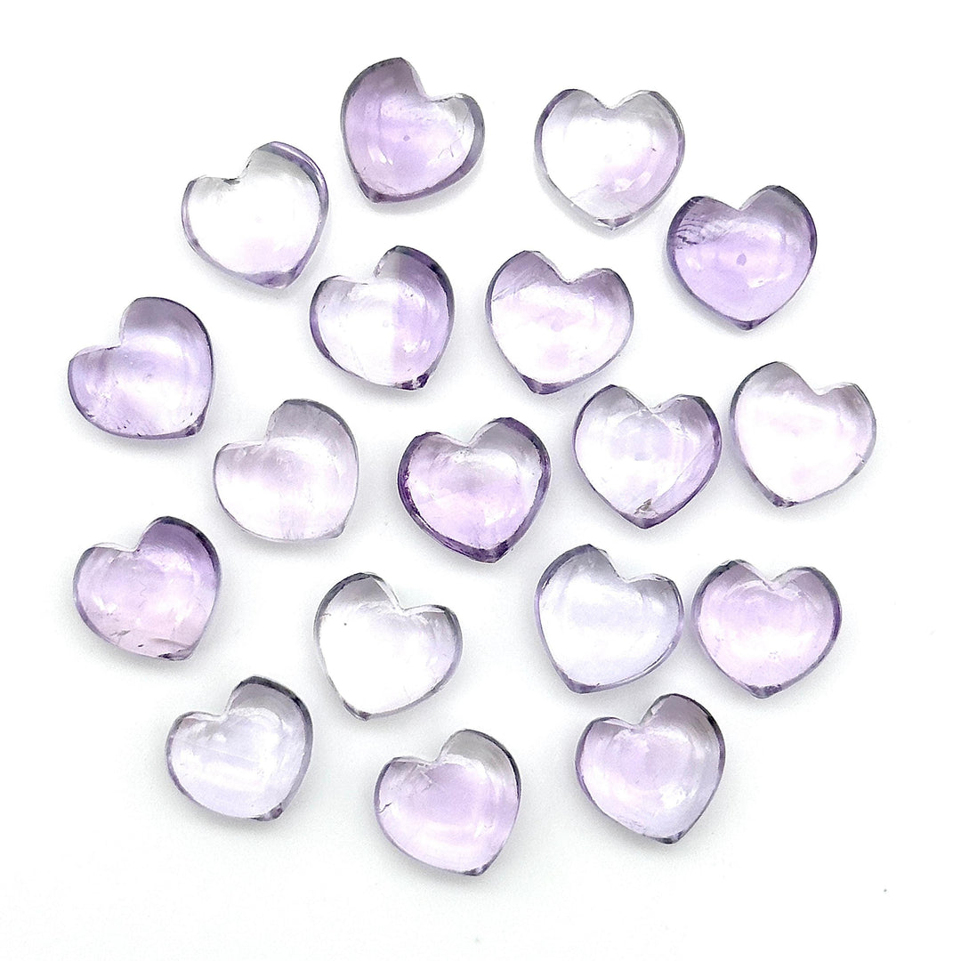 Natural Pink Amethyst Heart Shape Briolette's, Amethyst Smooth Heart Shape Beads, AAA Hand Carved Heart Charms, Jewelry Making Beads 12 MM