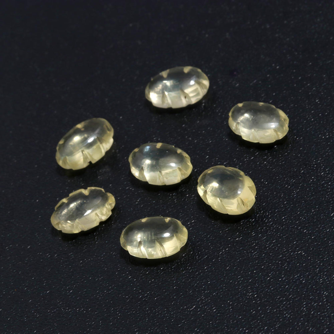 Lemon Quartz Clouds Shape Beads, Natural Lemon Quarz Smooth Cloud Shape Gemstone Beads, Hand Carved Charms, 12 MM, Loose Carved Briolettes
