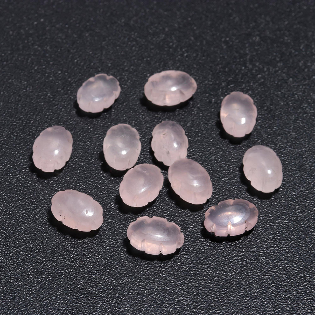 Natural Rose Quartz Clouds Shape Beads, AAA Rose Quarz Smooth Cloud Shape Beads, Hand Carved Charms, 12 MM, Loose Carved Briolettes