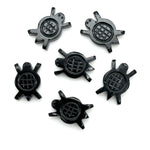 Load image into Gallery viewer, Carved Black Onyx Handmade Turtle Shape Stone, AAA Carnelian Turtle Shape Gemstone, 16 MM Loose Gemstones, Harmony in Stone, Hand Carved
