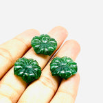 Load image into Gallery viewer, Natural Green Strawberry Quartz Flower Shape Carved Gemstone, Flower Shape Carving, Gemstone For Jewlery 17 mm, Craft Making Flower Charm