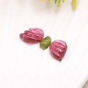 Pink Tourmaline Butterfly Stone: Carved Gemstone Healing Crystals (13-8 MM, 3 Stones)
