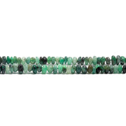 Natural Emerald Smooth Rondelle Beads, AAA Green Emerald Smooth Beads for Jewelry Making, Plain Beads, 3-4 MM