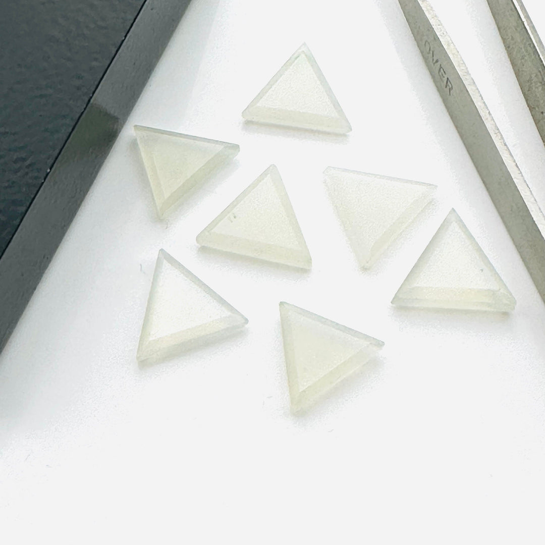 AAA Quality 100% Natural Grey moonstone Triangle Shape Loose Gemstone, Triangle Shape Loose Gemstone, Gemstone For Jewlery,12mm