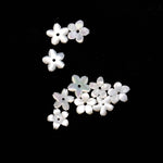 Load image into Gallery viewer, Mini Pearl Jasmine Flower for Jewelry Making, Mother of Pearl Flower Shape Carving, Pearl Flowers, 8 MM Center Hole Bead