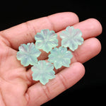 Load image into Gallery viewer, Amazing Aqua Chalcedony Flower Shape Gemstone, Flower Shape Carving, Hand Carved Flower, 18 MM, Floral Carved Beads for Jewelry