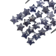 Natural Iolite Star Shape Briolettes, Blue Iolite Faceted Star Shape Gemstone For Jewlery Making, Loose Iolite Stars, 10 MM
